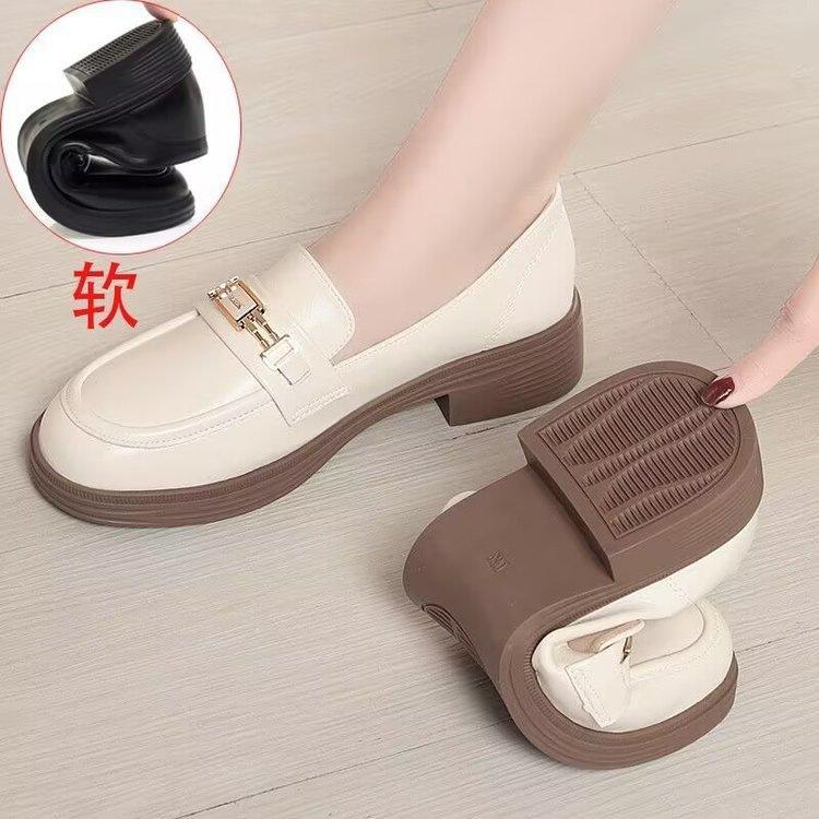 Autumn soft leather soft sole single shoes comfortable British leather shoes new