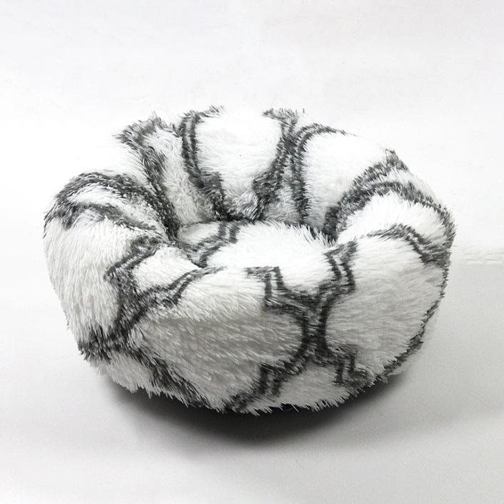 32 цвета, круглая кровать для собак, удобная плюшевая конура для глубокого сна, кошачий туалет, спальная кровать, домик для домашних животных, диван-кровати