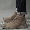 Мужские ботинки 2024 года, модные повседневные ботинки на осень-зиму, удобные, прочные, мужские ботинки с подошвой, классические, нескользящие, удобные, мужские ботинки