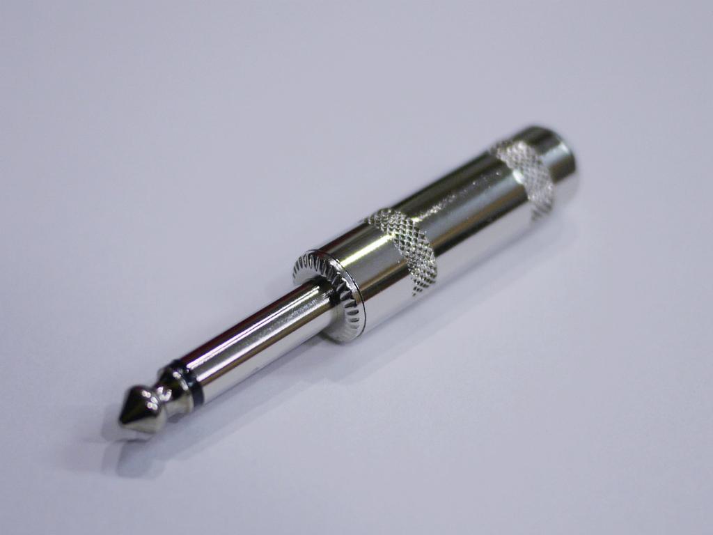 Монофонический штекер, прямой тип S-образной формы, для самостоятельного экранирования, набор из 10 штук