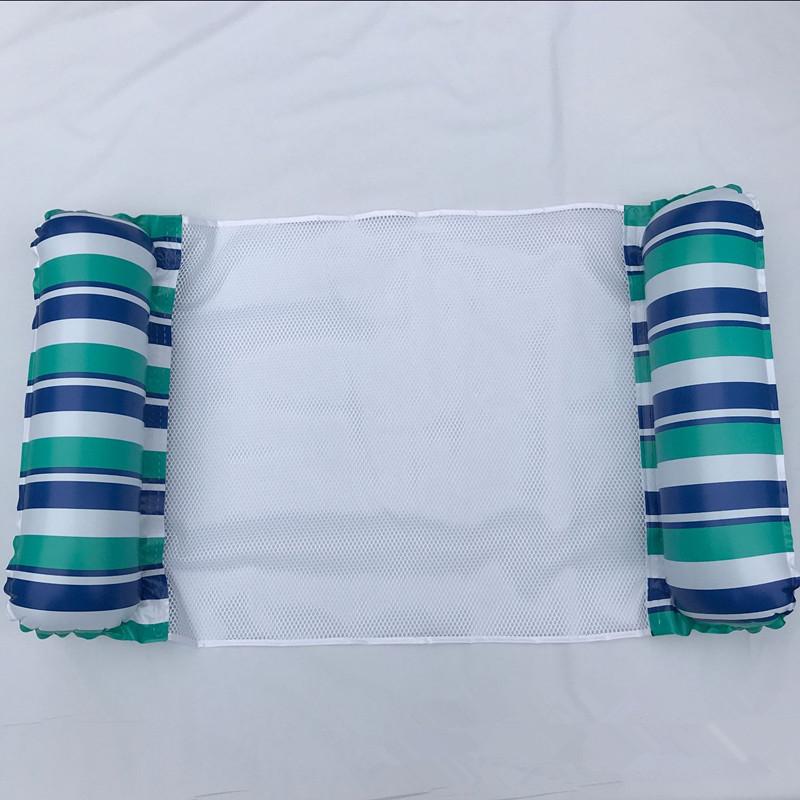 Складной двухцветный надувной плавающий плот для водных развлечений в открытом бассейне, экологичный материал ПВХ, 115*66см