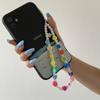 Imitation Pearl Glass Flower Color-Block Round Bead Phone Chain Fashion Trendy Star Mushroom Bag Pendant