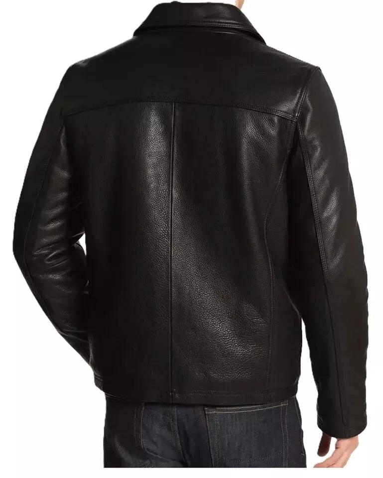 New Handmade Lambskin Stylish Jacket Soft Leather Men's Black Genuine Real Biker
