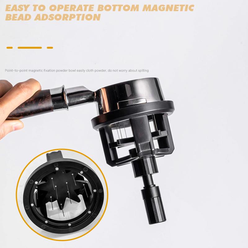 Вращающийся игольчатый распределитель порошка 51/53/58 мм Магнитная игла для трамбовки кофе Диспергатор кофейного порошка Противоскользящая игла для рассыпчатого порошка