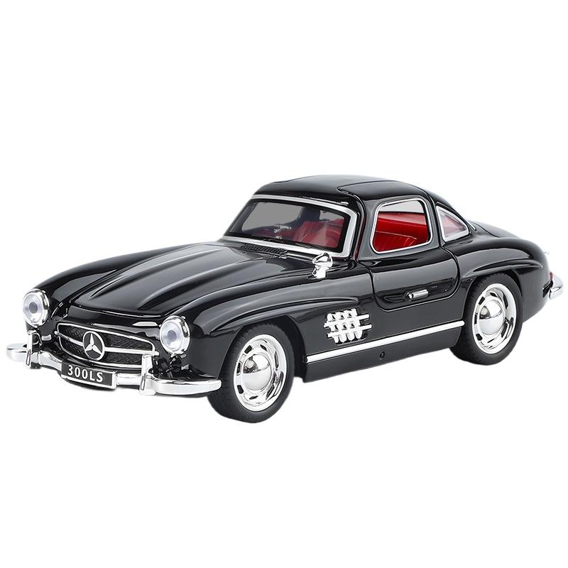 1/32 Mercedes-Benz 300SL игрушечная модель автомобиля литой металлический автомобиль винтажная миниатюра инерционная коллекция подарок для детей мальчиков
