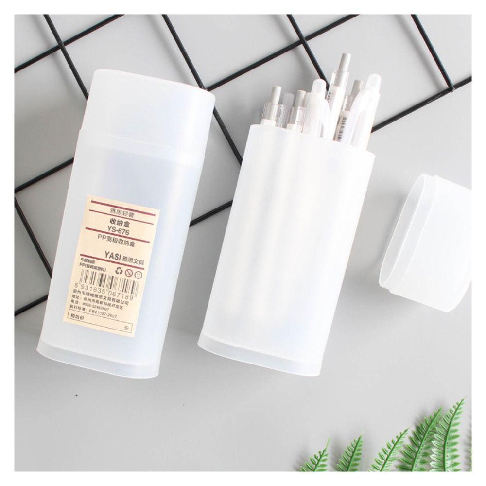 Detachable Pen Holder Translucent Makeup Brush Box Multifunctional Student Stationery  Desktop