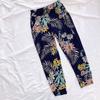Women's Summer Ice Silk Soft Cropped Pants Female Loose Plus Size Elastic Waist Leggings Mom Casual Thin Bloomers