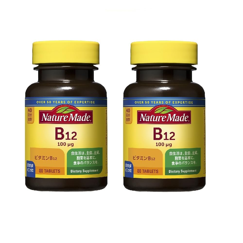 NATUREMADE Добавка B-12 80 таблеток     Запас на 40 дней от Otsuka Pharmaceutical