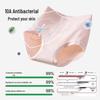 YOUKESHU Women's 10A Antibacterial Cotton Crotch Mid-High Waist Briefs (3-Pack)