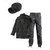Multicam Black Camouflage Ribstop Suit Blouse Cargo Pants Set With Hat