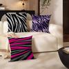 Black White Color Print Zebra Pillow Gift Home Office Decoration Bedroom Sofa Car Cushion Cover Case 45x45