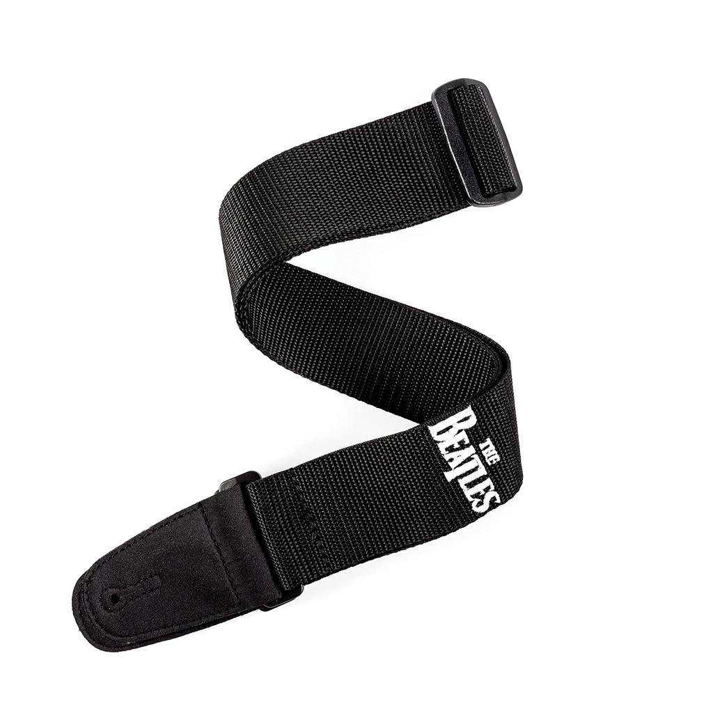 D'Addario The Beatles Black Poly-Pro Guitar Strap PWSBT100