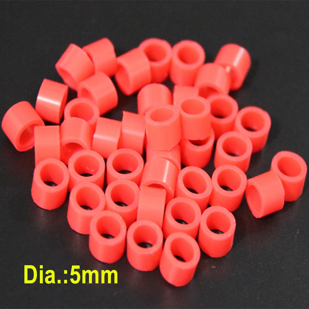 Автоклавируемые стоматологические универсальные силиконовые кольца с цветовым кодом, разноцветные кольца для наконечников или инструментов (Диаметр 7 мм/5 мм)