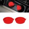 2/4pcs Car Cup Holder Coaster Silicone Cup Holder With Bling Crystal Rhinestone Insert Non-Slip Cup Holders Silent Cup Pad