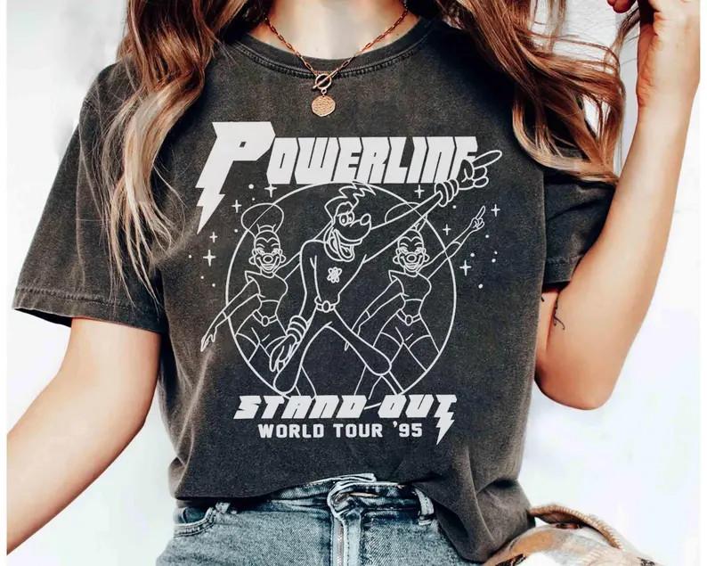 A Goofy Movie Powerline World Tour T Shirt Gift For Friends