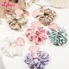 6 Pcs Pink Satin Bridesmaid Scrunchies Bachelorette Hair Ties,No Damage Hair Ties for Wedding Party,Bridesmaid Proposal Gifts