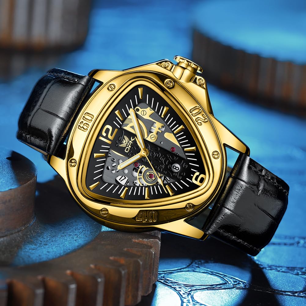 Часы OPK для мужчин Кварцевые Брендовые Часы Кожаный Ремешок Календарь Модные Водонепроницаемые Люминесцентные Часы с Датой для мужчин Черные Серебристые &