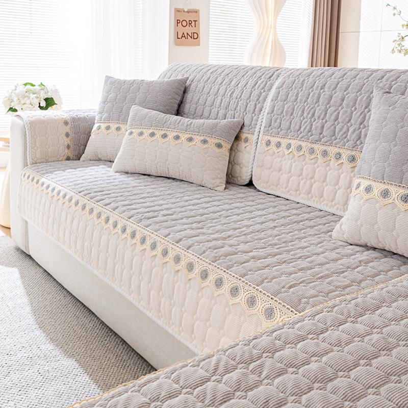 Corduroy Sofa Cushions: Non-Slip, Dirt-Resistant, Pastoral Style 2025 Sofa Covers for a Fresh, High-End Look