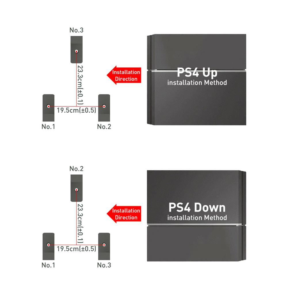 Wall Mount Holder For PS4 Console Bracket For PlayStation 4 Storage Stand Host Rack Hook Base For PS4 Pro/Slim Accessories