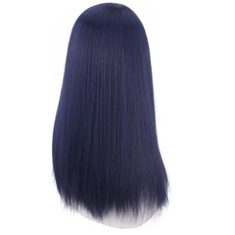 Высококачественный парик для косплея Arcane Caitlyn, аниме, темно-синие длинные прямые термостойкие синтетические волосы, парики шерифа Пилтовера