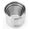 1PC Outdoor Cup Stainless Steel Coffee Cup Carabiner Cup Mug Water Cup Kitchen With Handle Camping