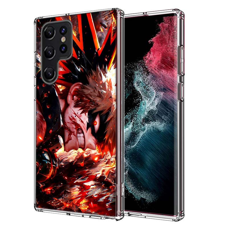 My Hero Bakugou Katsuki Capa Phone Case For Samsung S26 Ultra S25 Edge Galaxy S23 S21 S20 S24 FE S22 S10 Plus Cover Clear TPU Sh
