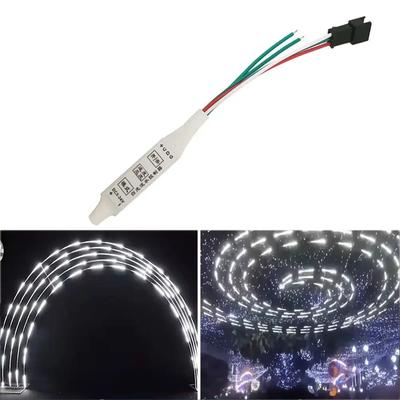 3-кнопочный контроллер светодиодной ленты DC5V-24V Одноцветный Рефлюксный Пиксельный контроллер Бегущая вода Регулируемый