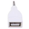 Адаптер-конвертер USB 2.0 Female to 3.5Mm Male Aux Audio Car Plug Jack White