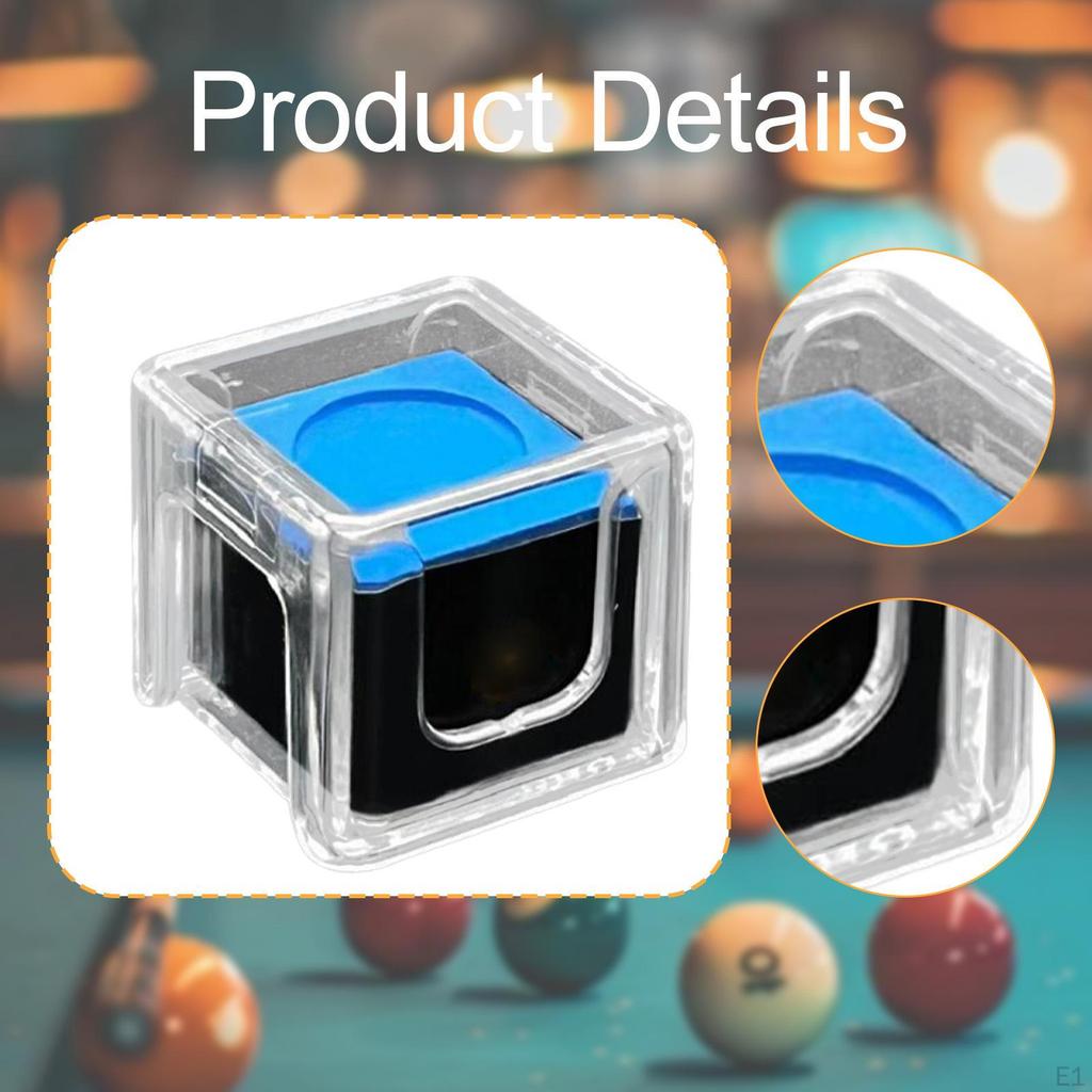 Аксессуары для мела для кия, Портативные, Увеличивают трение, Мел для бильярдных киев, Высокий