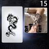 Realistic Dragon Fake Tattoo Stickers For Men Boys Kids 3D Dragon Temporary Tattoos Washable Tattoos