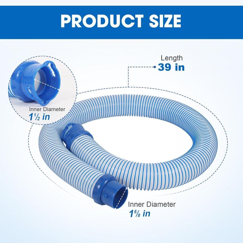Flexible Pool Cleaner Hose Heavy Duty Swimming Pool Hose Durable Pool Vacuum Hose