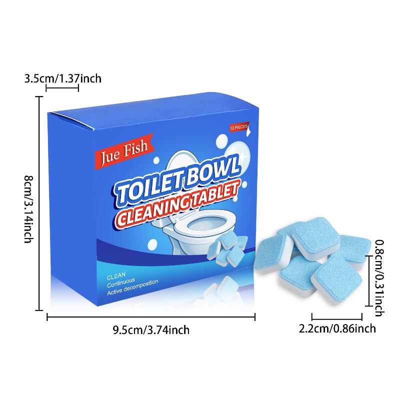 Effervescent Toilet Cleaning Tablets Fresh Scents Powerful Stain Remover For Family Bathroom Restrooms