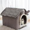 Cat Nest Insulation for All Seasons Winter Cage Villa Style Closed Cat Nest Winter Dog Kennel and Cat Supplies Winter Warm Mat