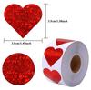 500Pcs/Roll Heart Shaped Stickers Valentine'S Day Thank You Stickers