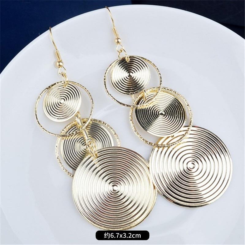 Модные преувеличенные нишевые темпераментные серьги с бахромой, ретро, личностные, универсальные серьги с пайетками, женские длинные украшения для ушей