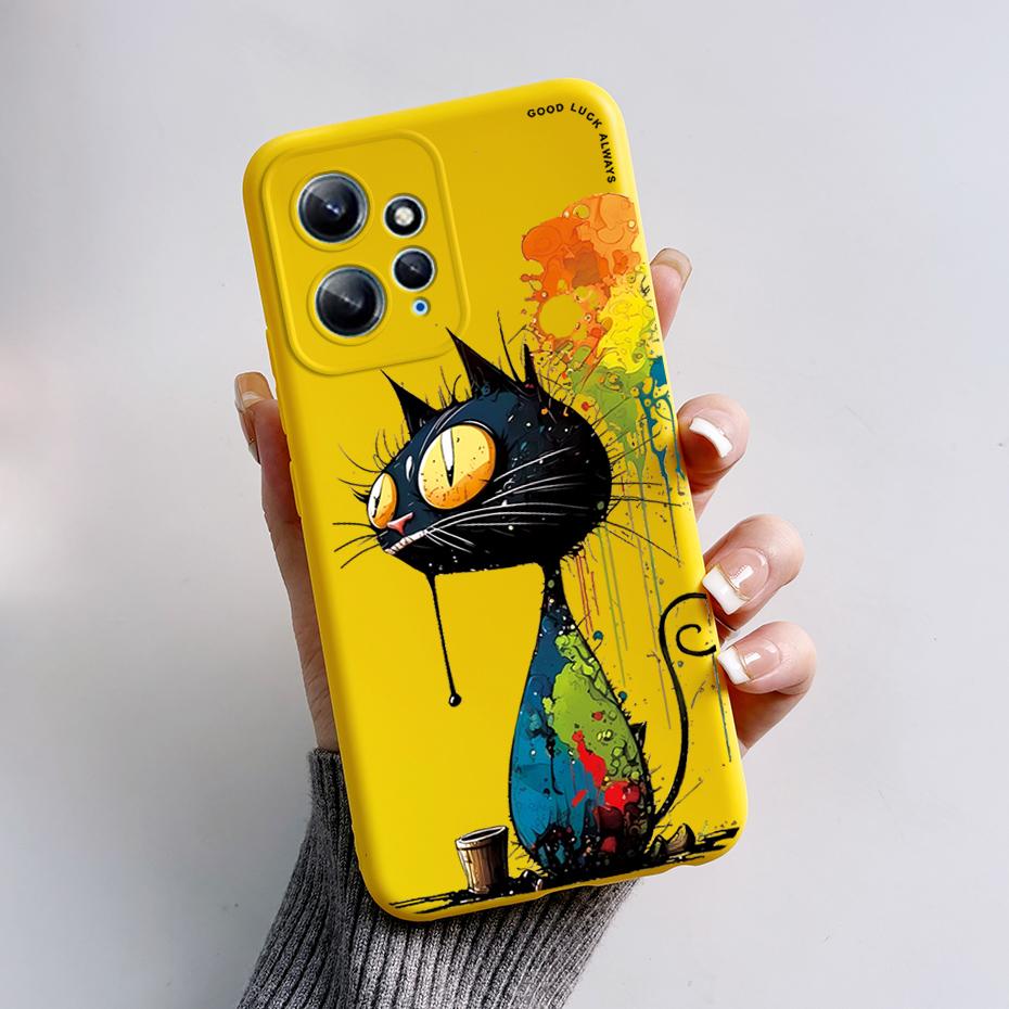 Чехол для Xiaomi Redmi Note 12 12S 4G 5G С рисунком Полная защита Мягкий силикон Стильный мультяшный чехол для Redmi Note 12 S Funda