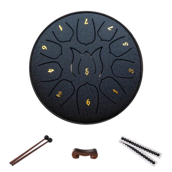 Steel Tongue Drum To Use 11 Compact Design Portable Easy Notes 6 Inches Rain