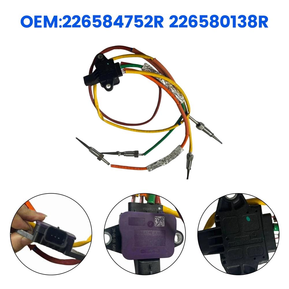 A03E-4-Wire Exhaust Temperature Sensor 226584752R 226580138R For Renault M9R Kangoo II Dokker Logan Sandero II Duster II
