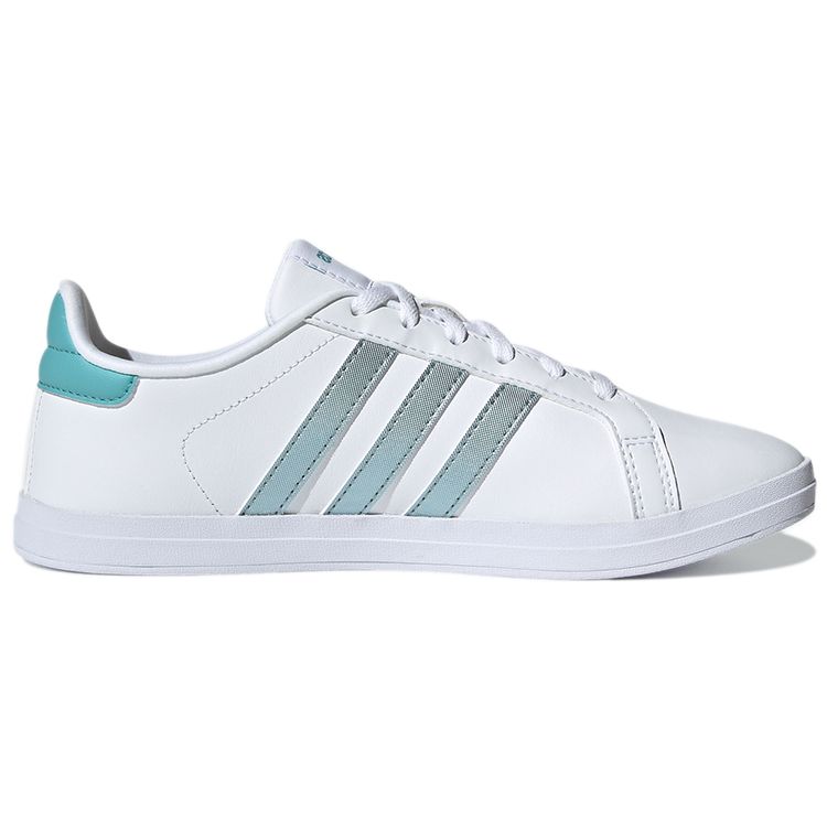 Adidas Neo Courtpoint Casual Breathable Lightweight Non-Slip Low-Top Skate Shoes Women Sneakers White Blue H01965
