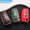 New Design TPU Car Flip Key Case Cover Shell Fob For A3 8L 8P A4 B6 B7 B8 A6 C5 C6 4F RS3 Q3 Q7 TT 8L 8V S3 Protector Holder Keyless