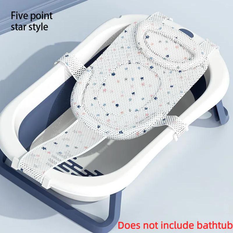 Baby Shower Lying Down, Baby Shower Artifact Can Sit and Lie Down, Newborn Net Bag Bath Pad, Bathtub Floating Pad