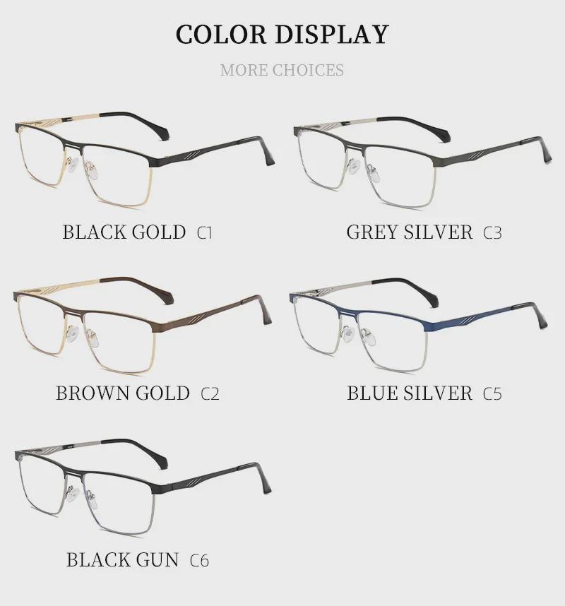 Мужские металлические очки с защитой от синего света — идеально подходят для путешествий, вождения и уличного стиля