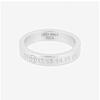 Maison Margiela Кольцо с гравировкой Logo 4 мм Серебряное кольцо Sm1uq0119 P8863 101