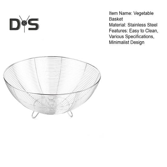 Корзина для овощей из нержавеющей стали, современная проволочная фруктовница для кухонного стола, металлические корзины для фруктов, овощей, закусок, хлеба