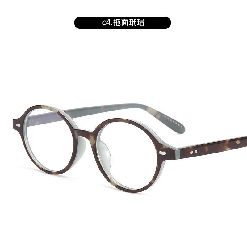 Анти-синие плоские очки ретро черепаховые очки ботаники оправа овальная маленькая оправа солнцезащитные очки женские
