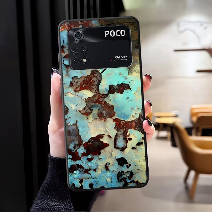 Чехол с ржавыми пятнами для Xiaomi Poco C51 F3 F4 F5 M5 X3 X4 X5 C65 C50 M3 M4 Pro Funda Чехол для телефона