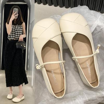 Мягкая подошва Серебряные туфли Женские однобортные туфли на плоской подошве Однобортные туфли Туфли Мэри Джейн Модные и удобные