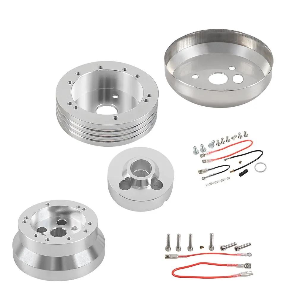 New 5 6 Hole Car Steering Wheel Hub Adapter Polished Short Hub Connector Kit Aluminum Car Accessories for Chevrolet GMC Pontiac