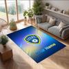 Leeds United Printed Crystal Velvet Rug Non‑Slip Crystal Velvet Carpet For Sofa Bedroom Indoor Home Decoration