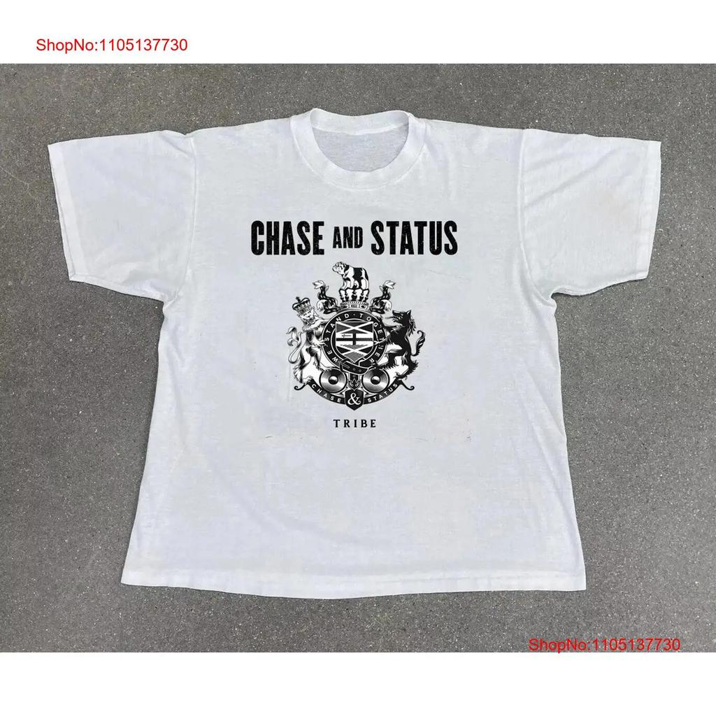Chase and Status Tribe White Cotton T Shirt For Fan FN1058 vintage Washed fashion Slightly homme Comfortable Stretched Unisex